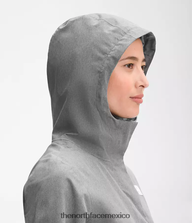 The North Face ropa NFHLJL1227 tnf gris medio jaspeado mujer chaqueta impermeable City Breeze