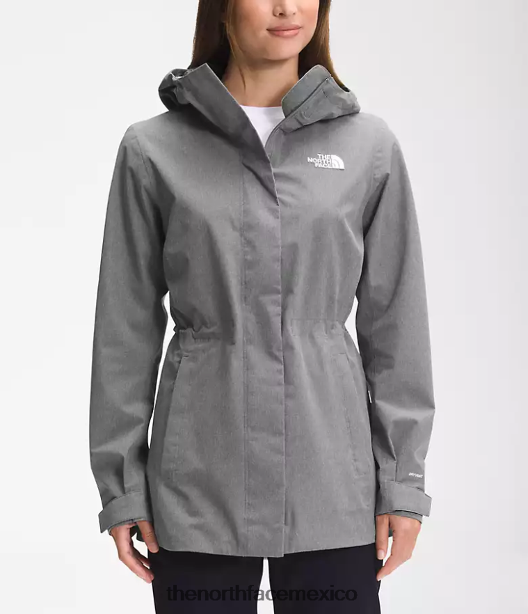 The North Face ropa NFHLJL1227 tnf gris medio jaspeado mujer chaqueta impermeable City Breeze
