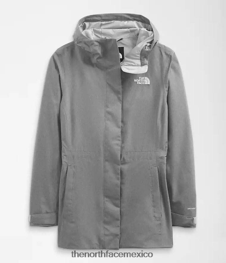 The North Face ropa NFHLJL1227 tnf gris medio jaspeado mujer chaqueta impermeable City Breeze