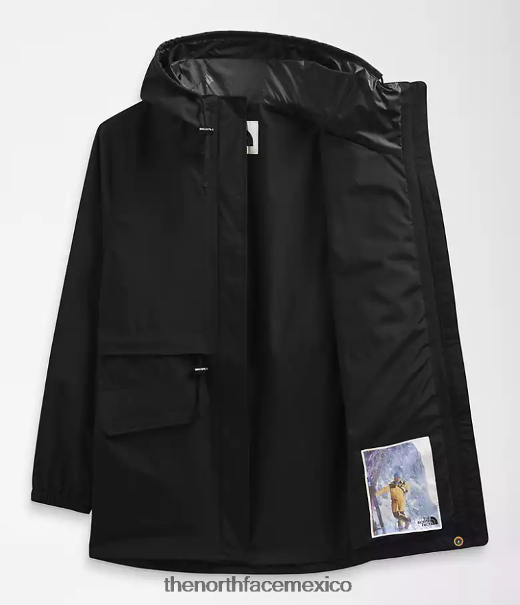 The North Face ropa NFHLJL1284 negro mujer chaqueta de lluvia utilitaria m66
