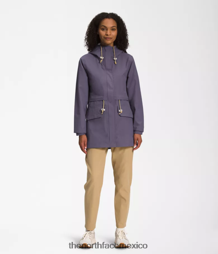 The North Face ropa NFHLJL1285 pizarra lunar mujer chaqueta de lluvia utilitaria m66