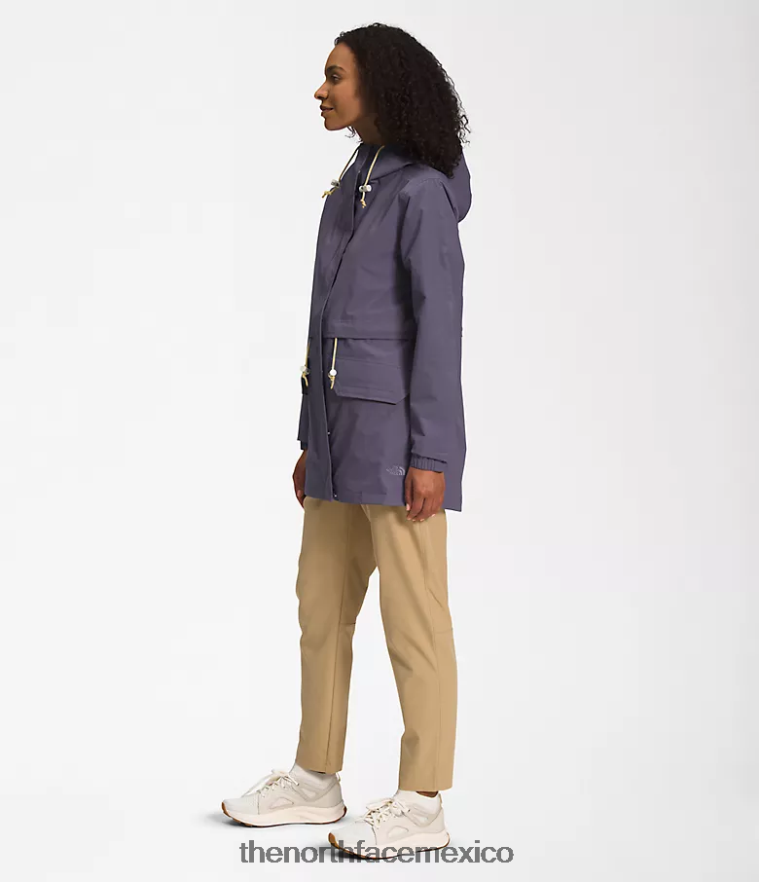 The North Face ropa NFHLJL1285 pizarra lunar mujer chaqueta de lluvia utilitaria m66
