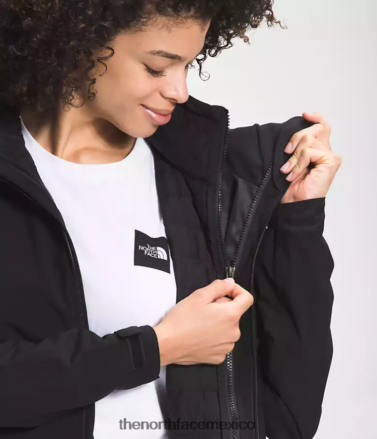 The North Face ropa NFHLJL894 negro mujer chaqueta triclimate carto