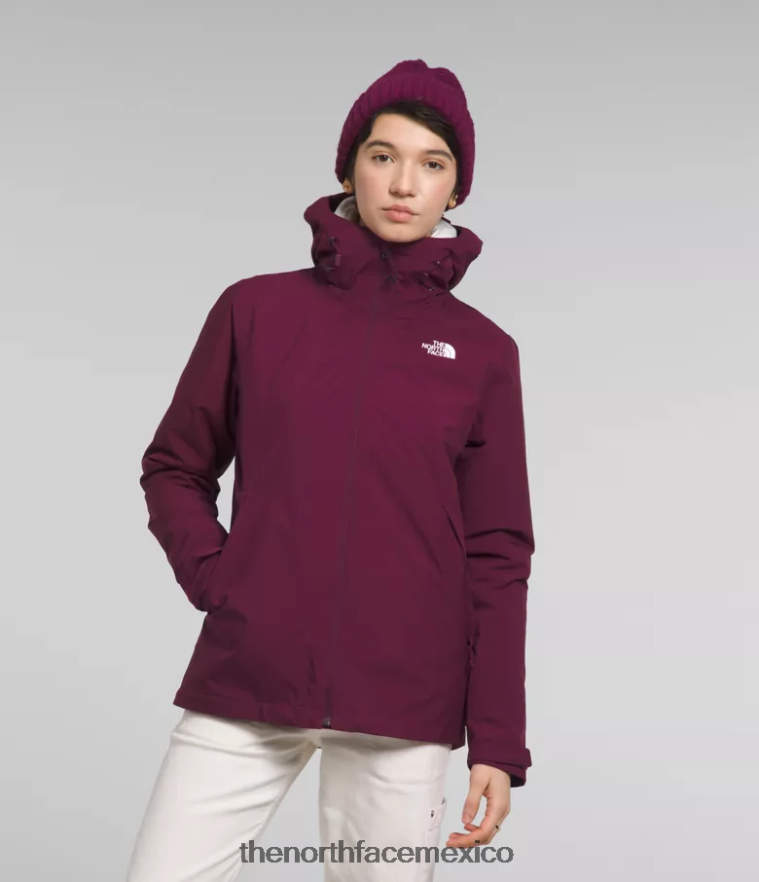 The North Face ropa NFHLJL895 arándano mujer chaqueta triclimate carto