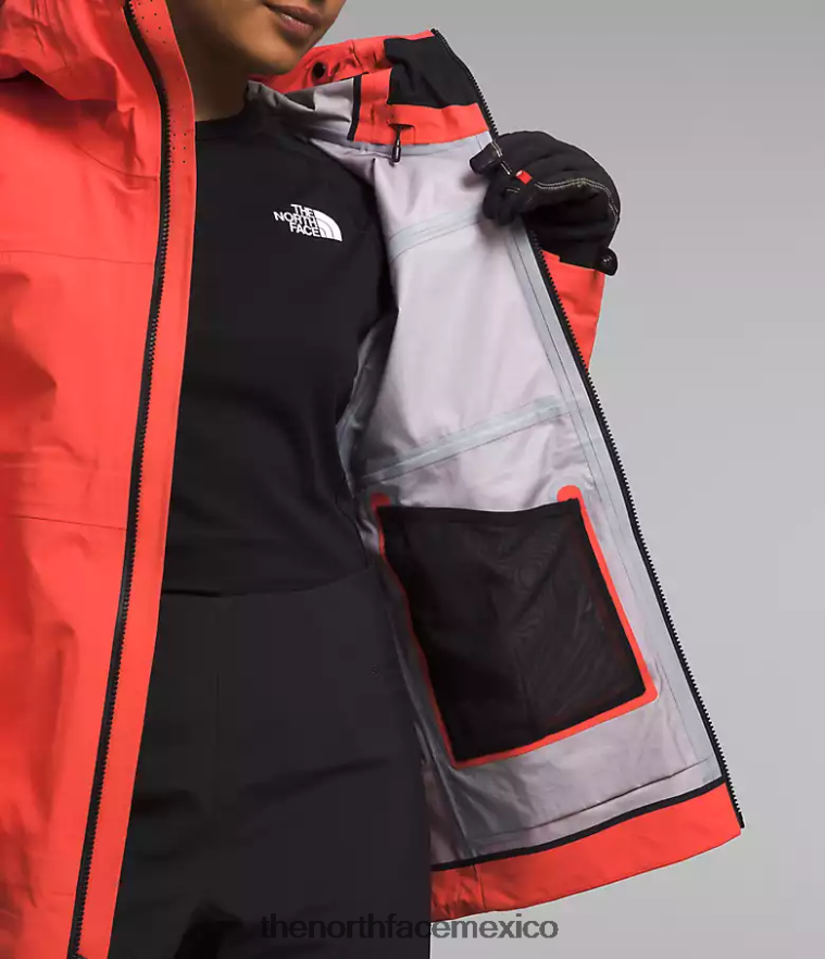 The North Face ropa NFHLJL1173 naranja radiante mujer Chaqueta Summit Series Chamlang Futurelight