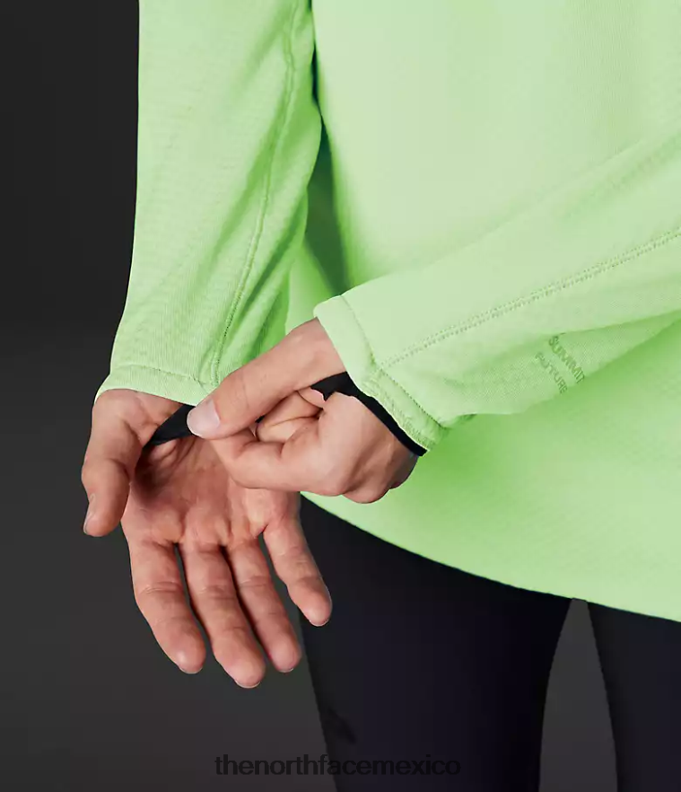 The North Face ropa NFHLJL162 pátina verde mujer equipo de lana futura de la serie cumbre