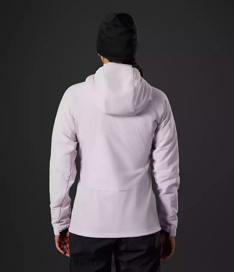 The North Face ropa NFHLJL320 niebla de lavanda mujer sudadera con capucha híbrida casaval de la serie summit