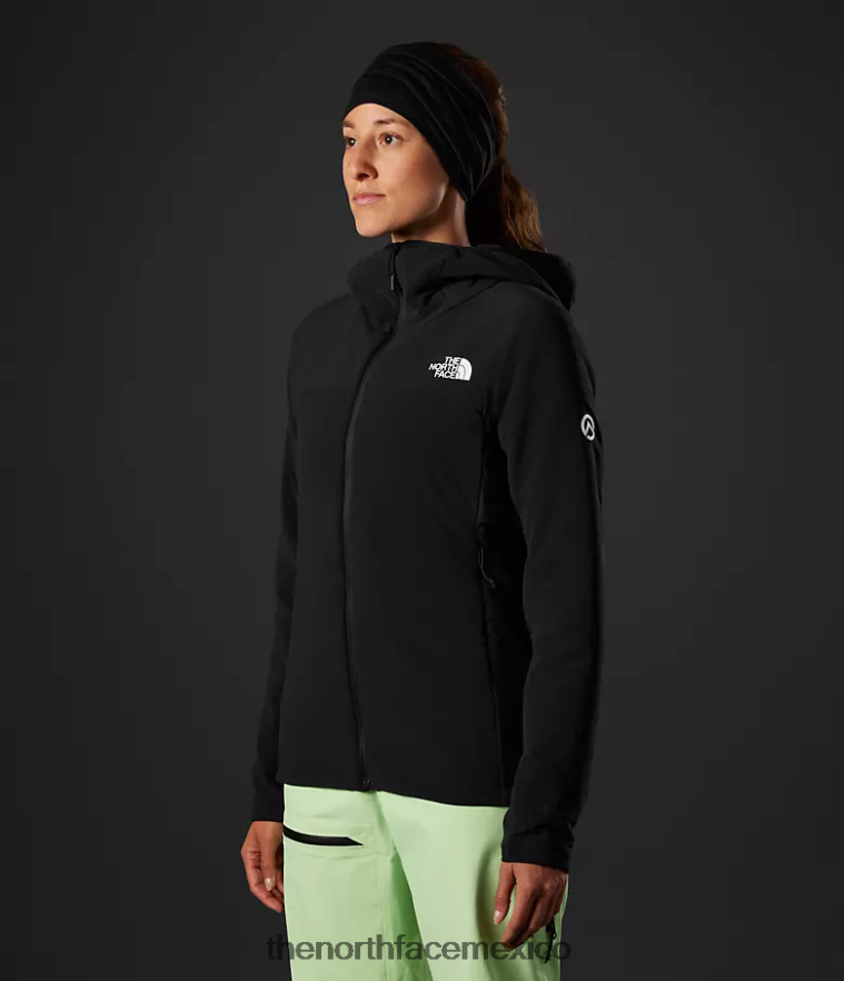The North Face ropa NFHLJL321 negro mujer sudadera con capucha híbrida casaval de la serie summit