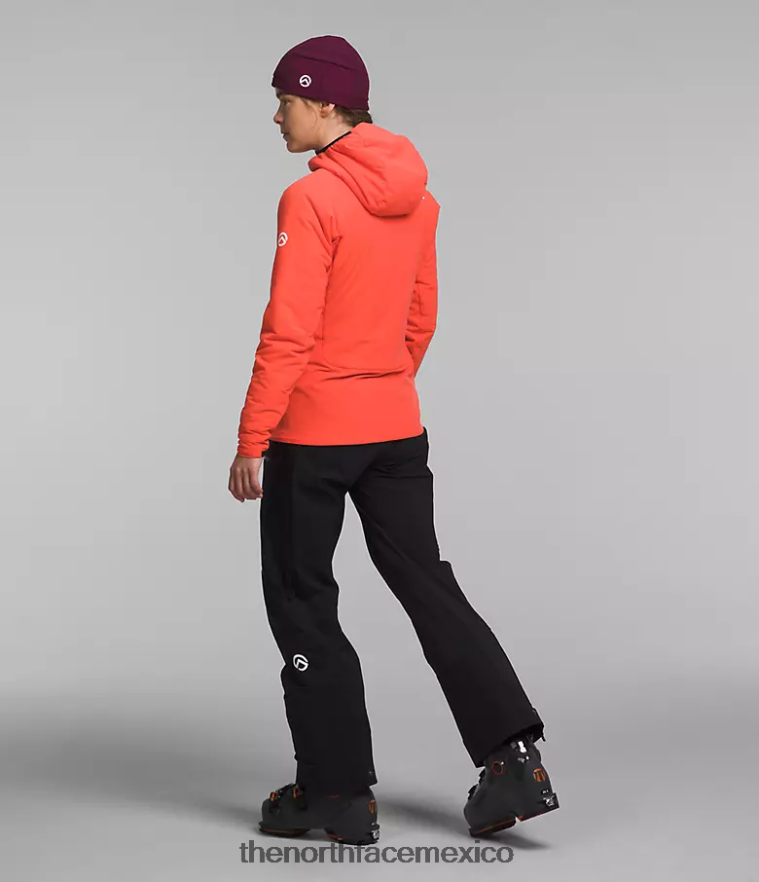 The North Face ropa NFHLJL322 naranja radiante mujer sudadera con capucha híbrida casaval de la serie summit