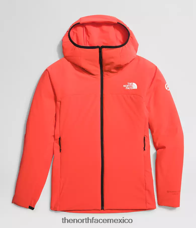 The North Face ropa NFHLJL322 naranja radiante mujer sudadera con capucha híbrida casaval de la serie summit