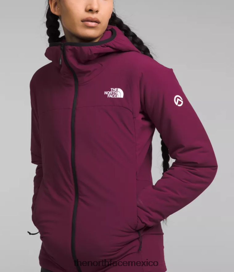 The North Face ropa NFHLJL323 arándano mujer sudadera con capucha híbrida casaval de la serie summit
