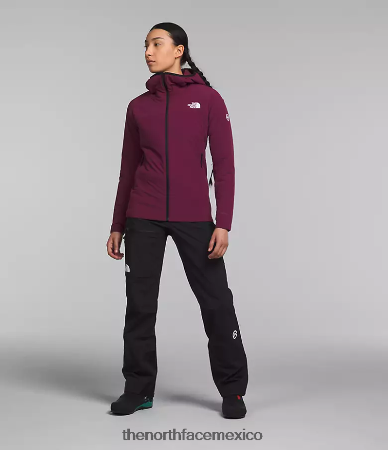 The North Face ropa NFHLJL323 arándano mujer sudadera con capucha híbrida casaval de la serie summit