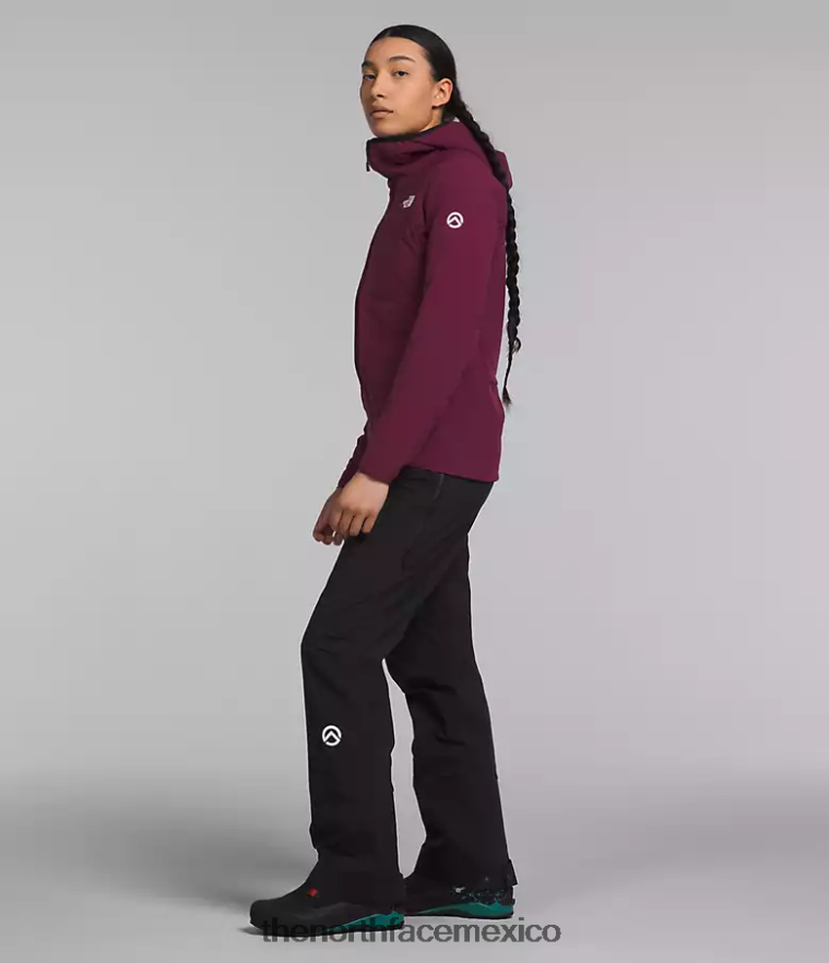 The North Face ropa NFHLJL323 arándano mujer sudadera con capucha híbrida casaval de la serie summit
