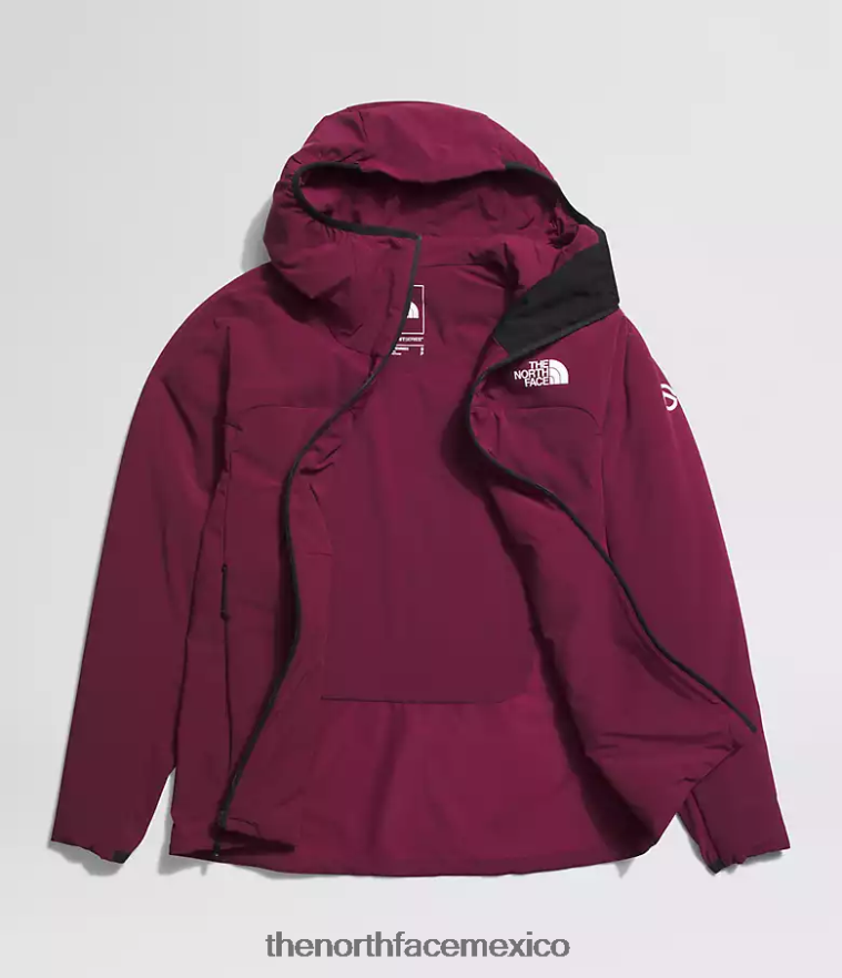 The North Face ropa NFHLJL323 arándano mujer sudadera con capucha híbrida casaval de la serie summit