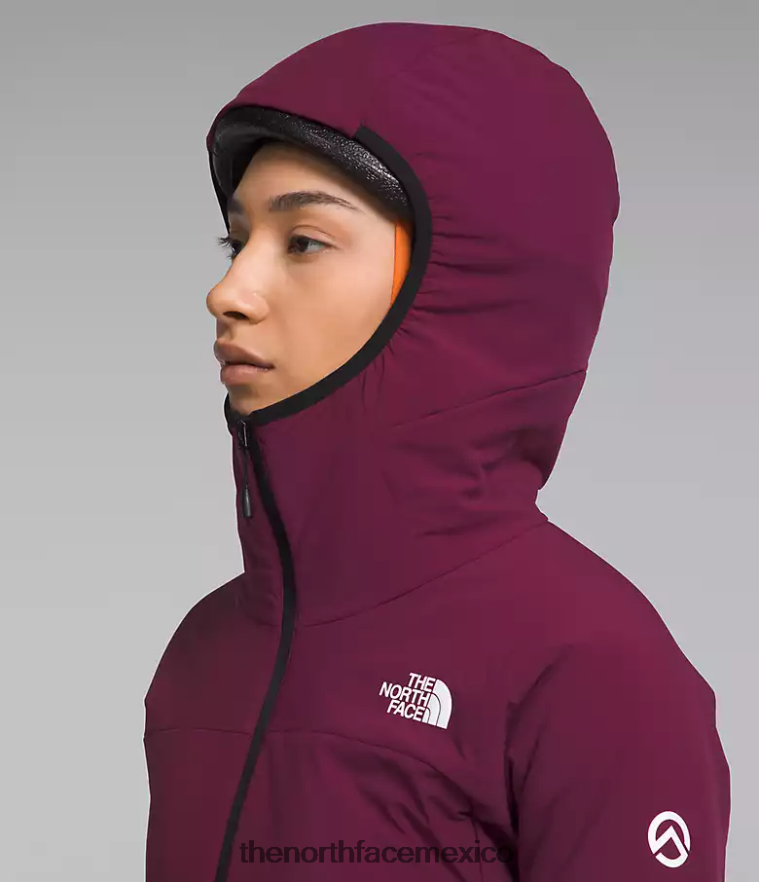 The North Face ropa NFHLJL323 arándano mujer sudadera con capucha híbrida casaval de la serie summit