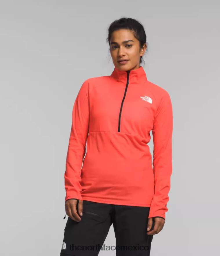 The North Face ropa NFHLJL447 naranja radiante mujer serie cumbre futurofleece lt -zip
