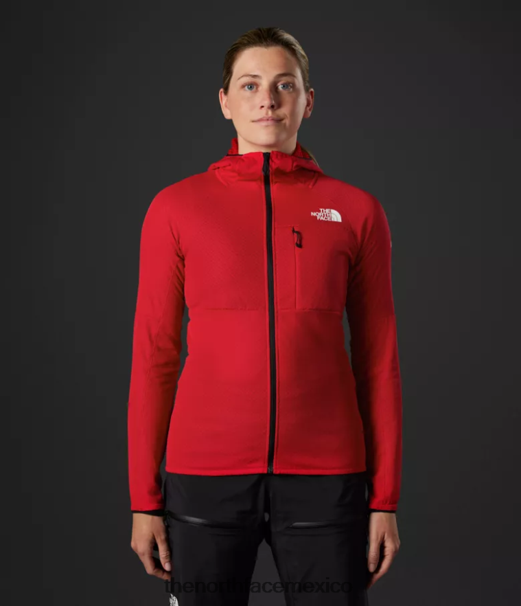 The North Face ropa NFHLJL736 tnf rojo mujer Summit Series Futurefleece sudadera con capucha y cremallera completa