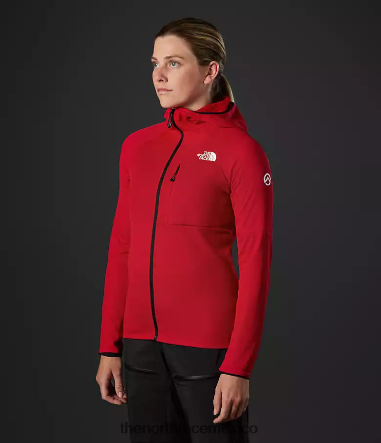 The North Face ropa NFHLJL736 tnf rojo mujer Summit Series Futurefleece sudadera con capucha y cremallera completa