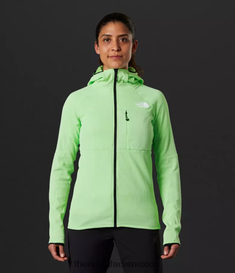 The North Face ropa NFHLJL739 pátina verde mujer Summit Series Futurefleece sudadera con capucha y cremallera completa