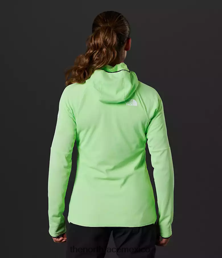 The North Face ropa NFHLJL739 pátina verde mujer Summit Series Futurefleece sudadera con capucha y cremallera completa