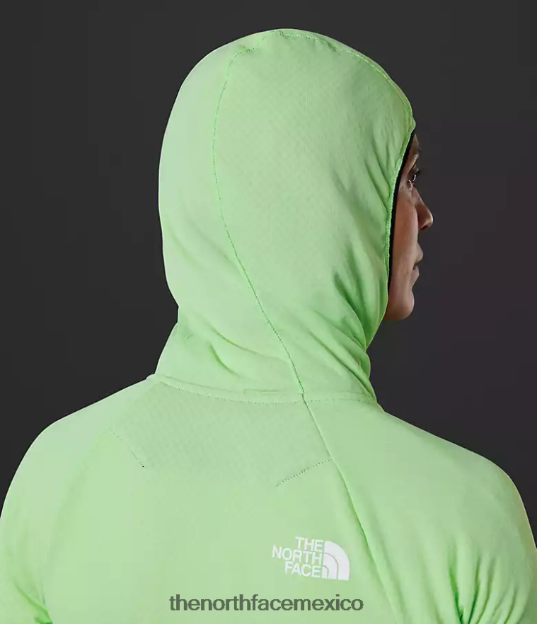 The North Face ropa NFHLJL739 pátina verde mujer Summit Series Futurefleece sudadera con capucha y cremallera completa