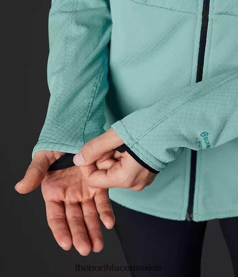The North Face ropa NFHLJL740 aguas de arrecife mujer Summit Series Futurefleece sudadera con capucha y cremallera completa