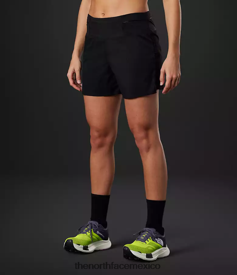 The North Face ropa NFHLJL748 negro mujer pantalones cortos para correr marcapasos de la serie Summit