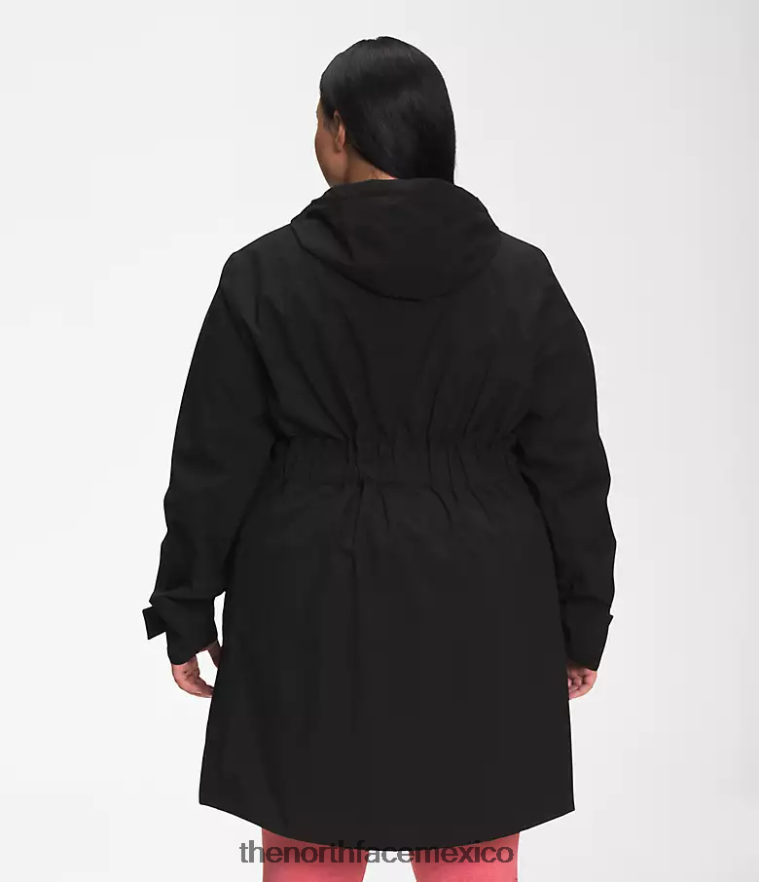 The North Face ropa NFHLJL1087 negro mujer plus parka lluvia brisa de la ciudad ii