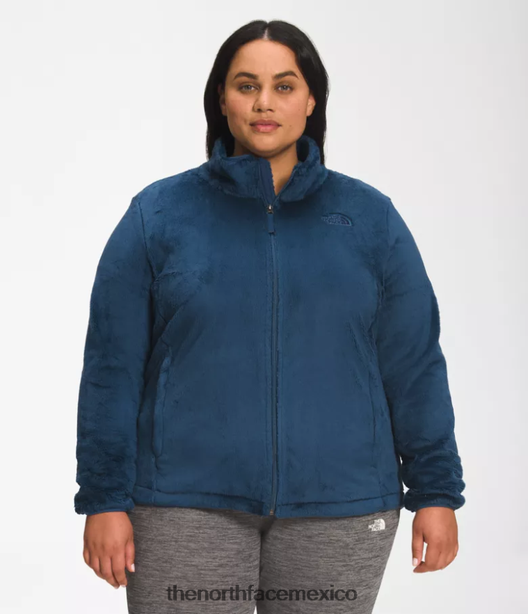 The North Face ropa NFHLJL1088 azul sombreado mujer plus chaqueta de osito
