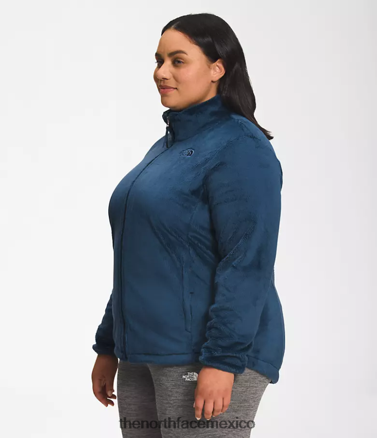 The North Face ropa NFHLJL1088 azul sombreado mujer plus chaqueta de osito
