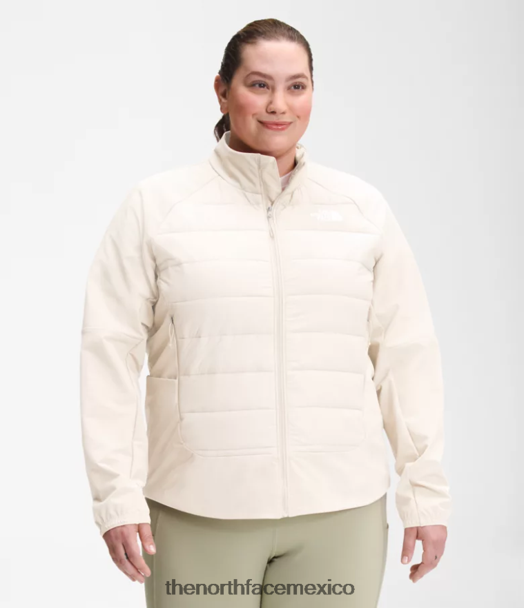 The North Face ropa NFHLJL1145 gardenia blanca mujer además de chaqueta híbrida de refugio cove