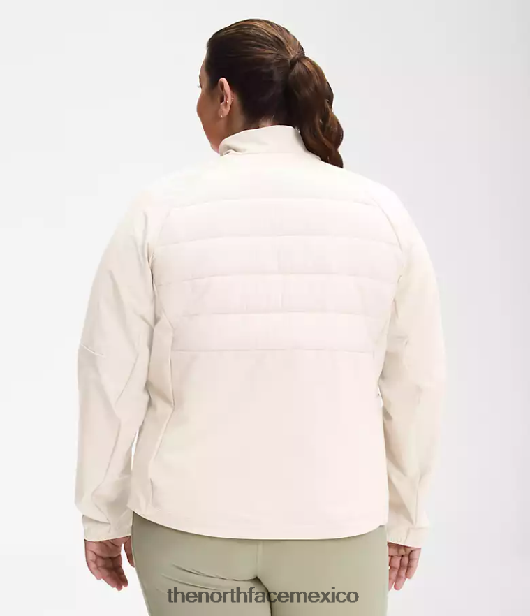 The North Face ropa NFHLJL1145 gardenia blanca mujer además de chaqueta híbrida de refugio cove
