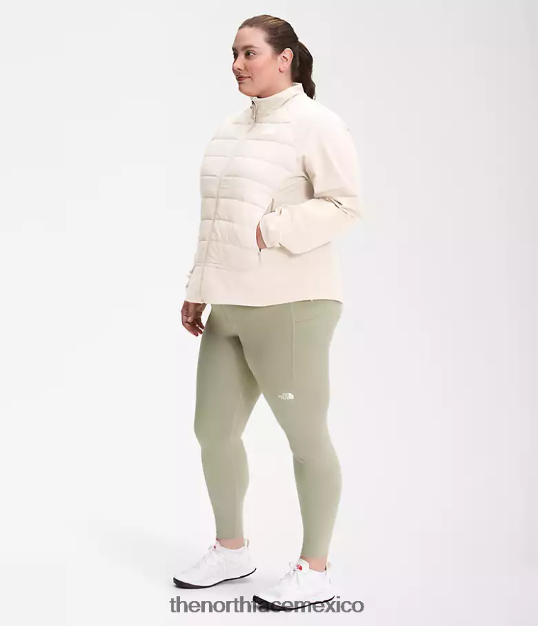 The North Face ropa NFHLJL1145 gardenia blanca mujer además de chaqueta híbrida de refugio cove