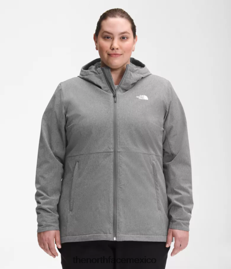The North Face ropa NFHLJL1177 tnf gris medio jaspeado mujer sudadera con capucha de shelbe raschel