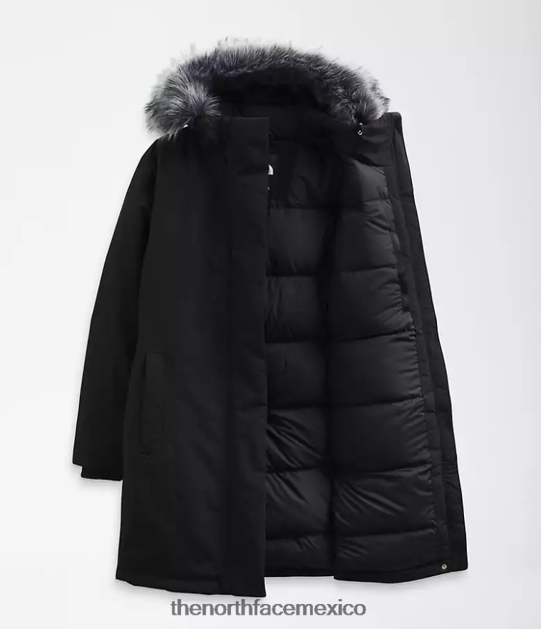 The North Face ropa NFHLJL1283 negro mujer más parka ártica