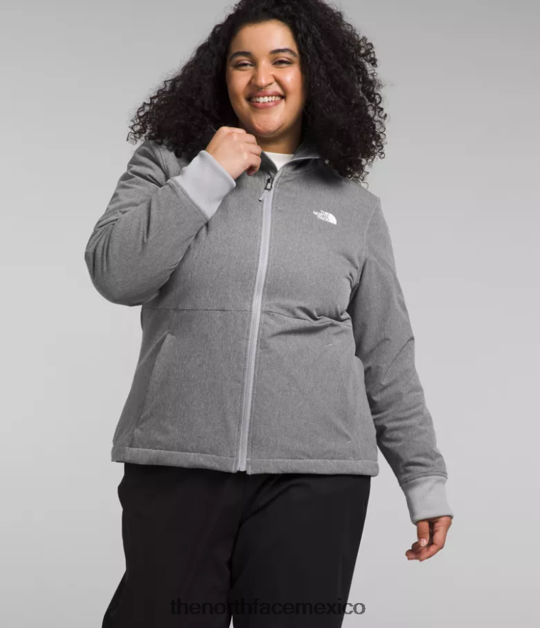 The North Face ropa NFHLJL247 tnf gris medio jaspeado mujer sudadera con capucha de shelbe raschel