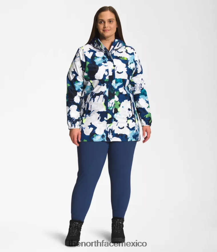 The North Face ropa NFHLJL437 estampado floral abstracto azul marino smmt mujer más parka antora
