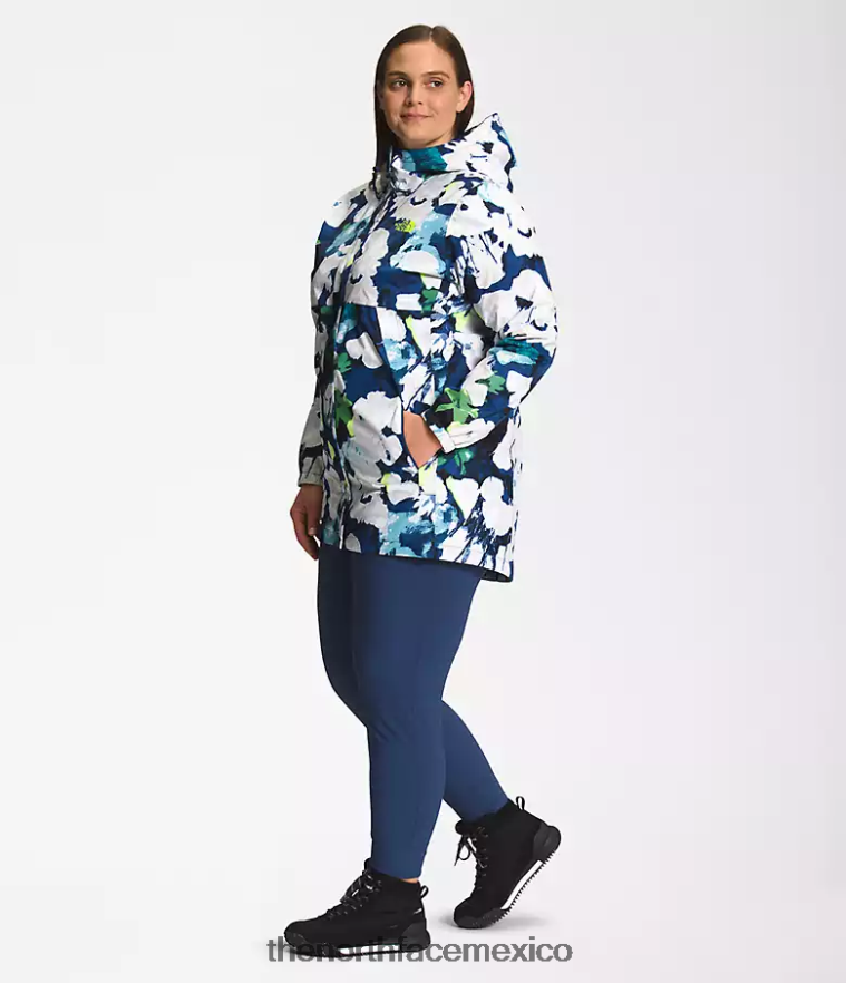 The North Face ropa NFHLJL437 estampado floral abstracto azul marino smmt mujer más parka antora