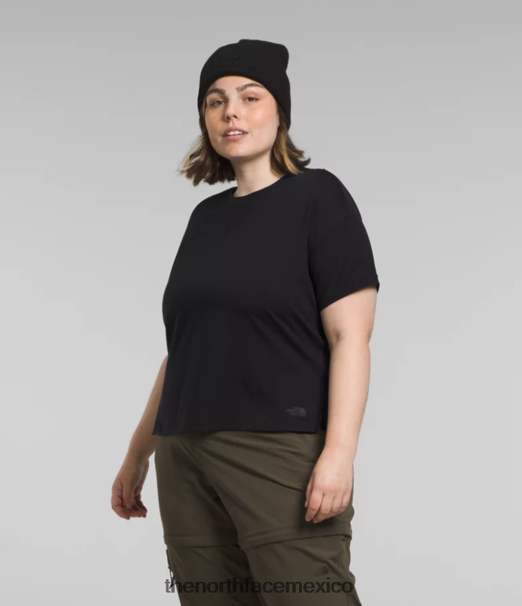 The North Face ropa NFHLJL623 negro mujer además de Dawndream de manga corta