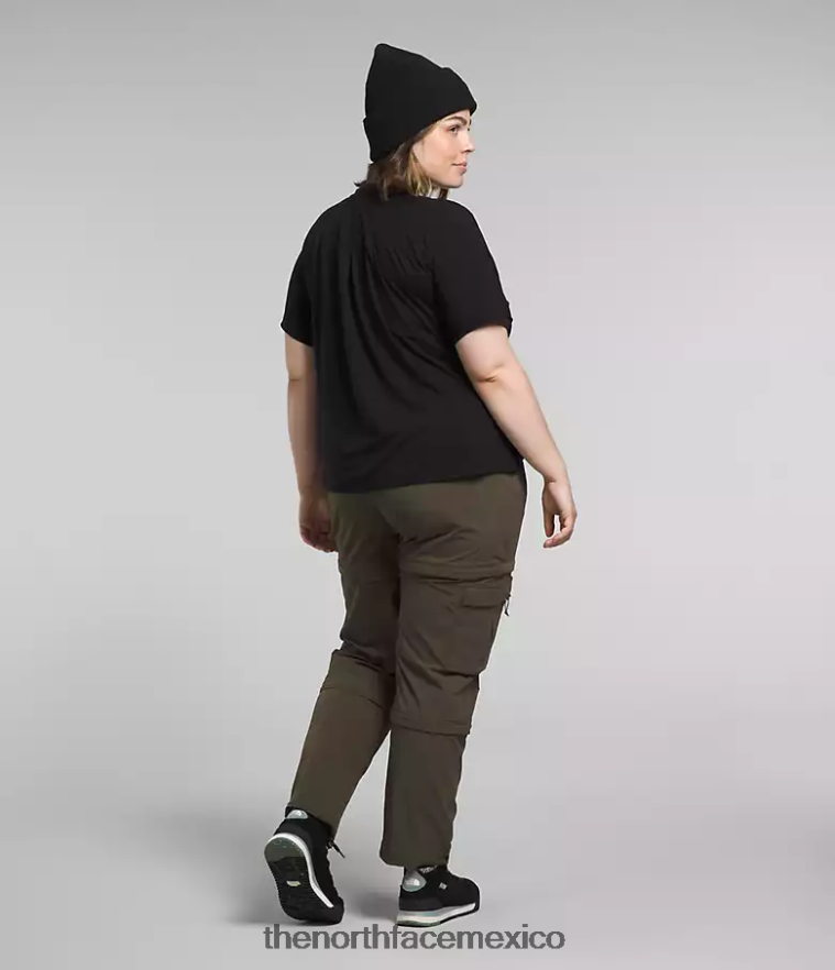 The North Face ropa NFHLJL623 negro mujer además de Dawndream de manga corta
