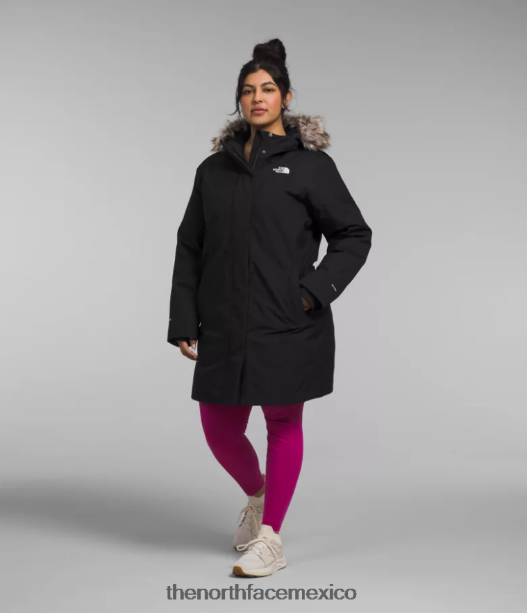 The North Face ropa NFHLJL965 negro mujer más parka ártica