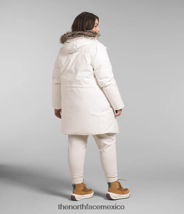 The North Face ropa NFHLJL967 gardenia blanca mujer más parka ártica