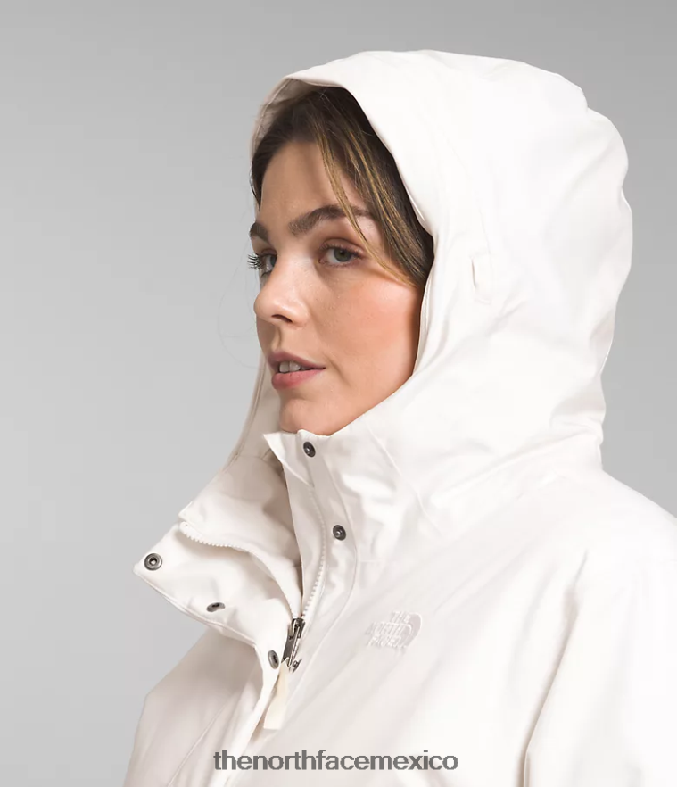 The North Face ropa NFHLJL967 gardenia blanca mujer más parka ártica