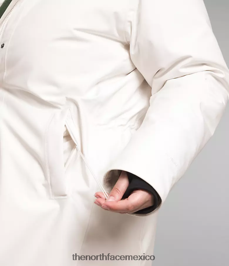 The North Face ropa NFHLJL967 gardenia blanca mujer más parka ártica