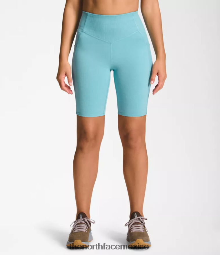 The North Face ropa NFHLJL811 Brezo de aguas de arrecife mujer dune sky pantalones cortos ajustados de 9''