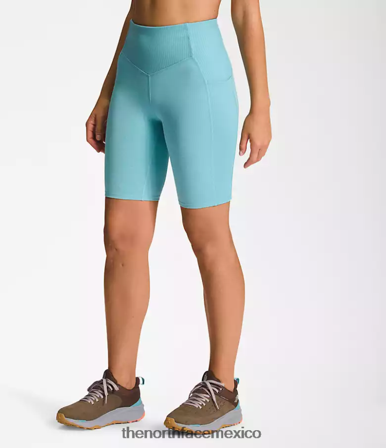 The North Face ropa NFHLJL811 Brezo de aguas de arrecife mujer dune sky pantalones cortos ajustados de 9''