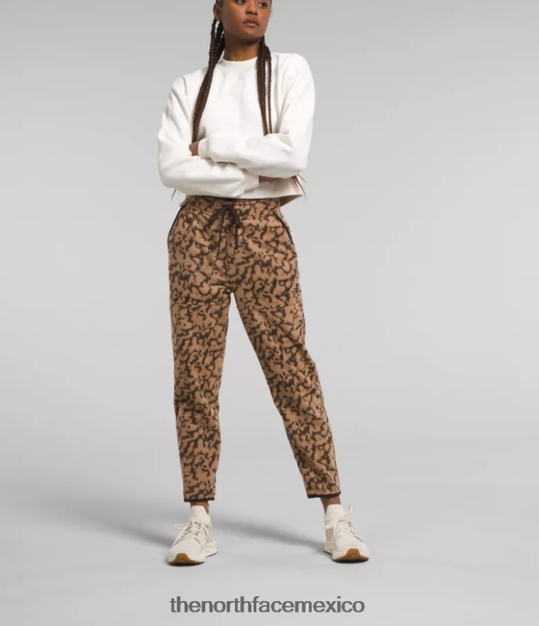 The North Face ropa NFHLJL844 estampado de tinte gráfico de mantequilla de almendras mujer pantalones alpinos polartec 100