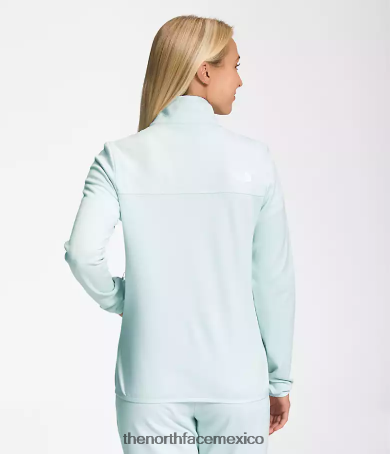 The North Face ropa NFHLJL379 claraboya azul blanco brezo mujer Canyonlands con cremallera completa