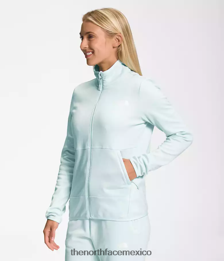 The North Face ropa NFHLJL379 claraboya azul blanco brezo mujer Canyonlands con cremallera completa