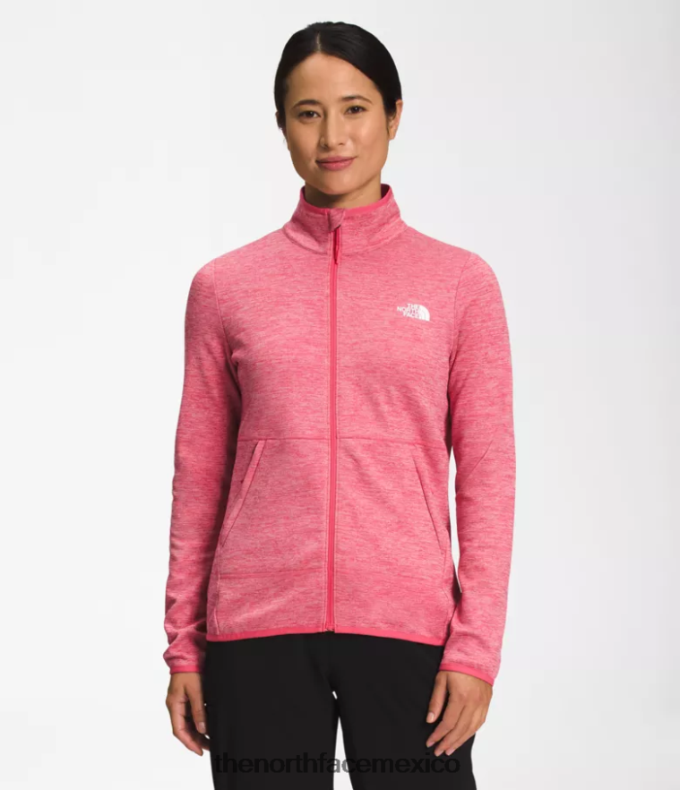 The North Face ropa NFHLJL380 cosmo rosa blanco brezo mujer Canyonlands con cremallera completa